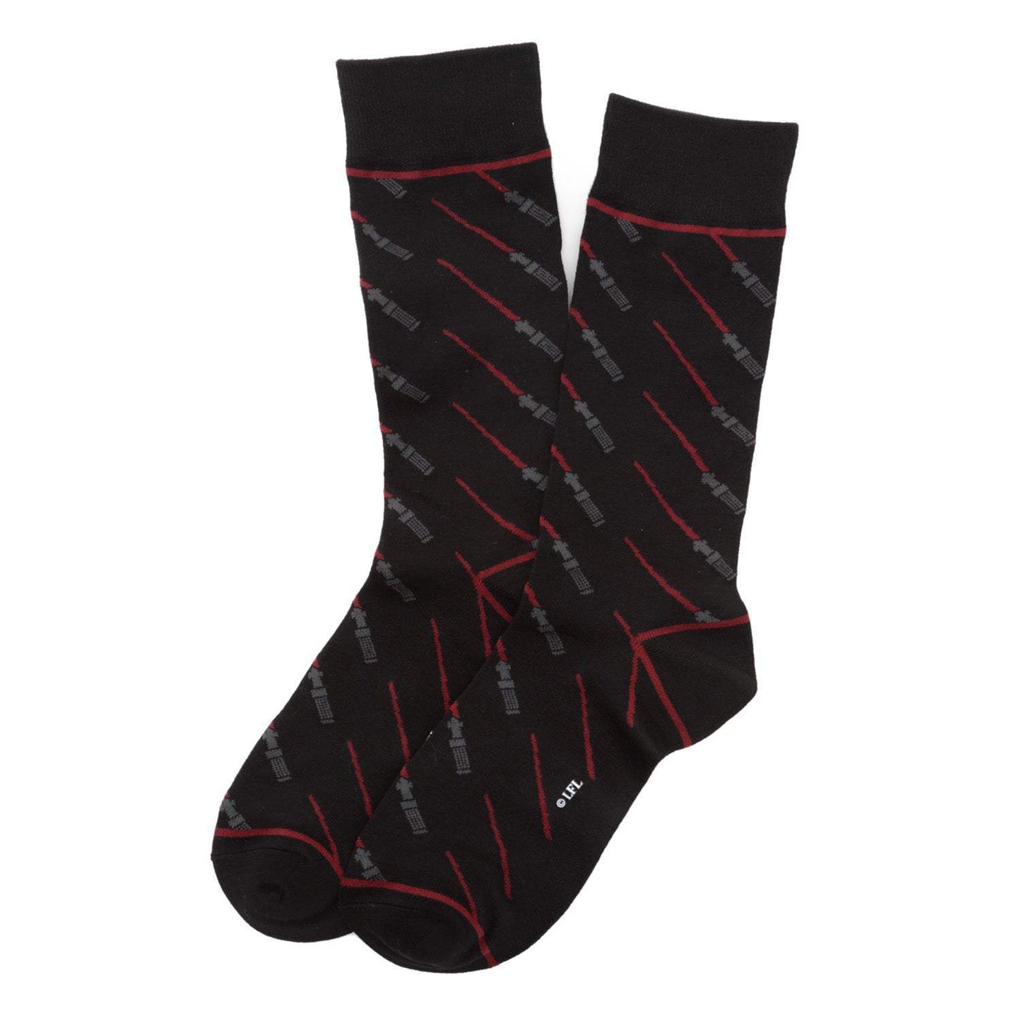 Star Wars LIGHTSABER Battle Dress Socks and Darth Vader Lapel Pin Gift Set - Cufflinks.com - Flyclothing LLC