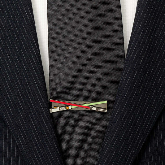 Star Wars Darth Vader and Luke Skywalker LIGHTSABER Battle Tie Bar - Cufflinks.com - Flyclothing LLC