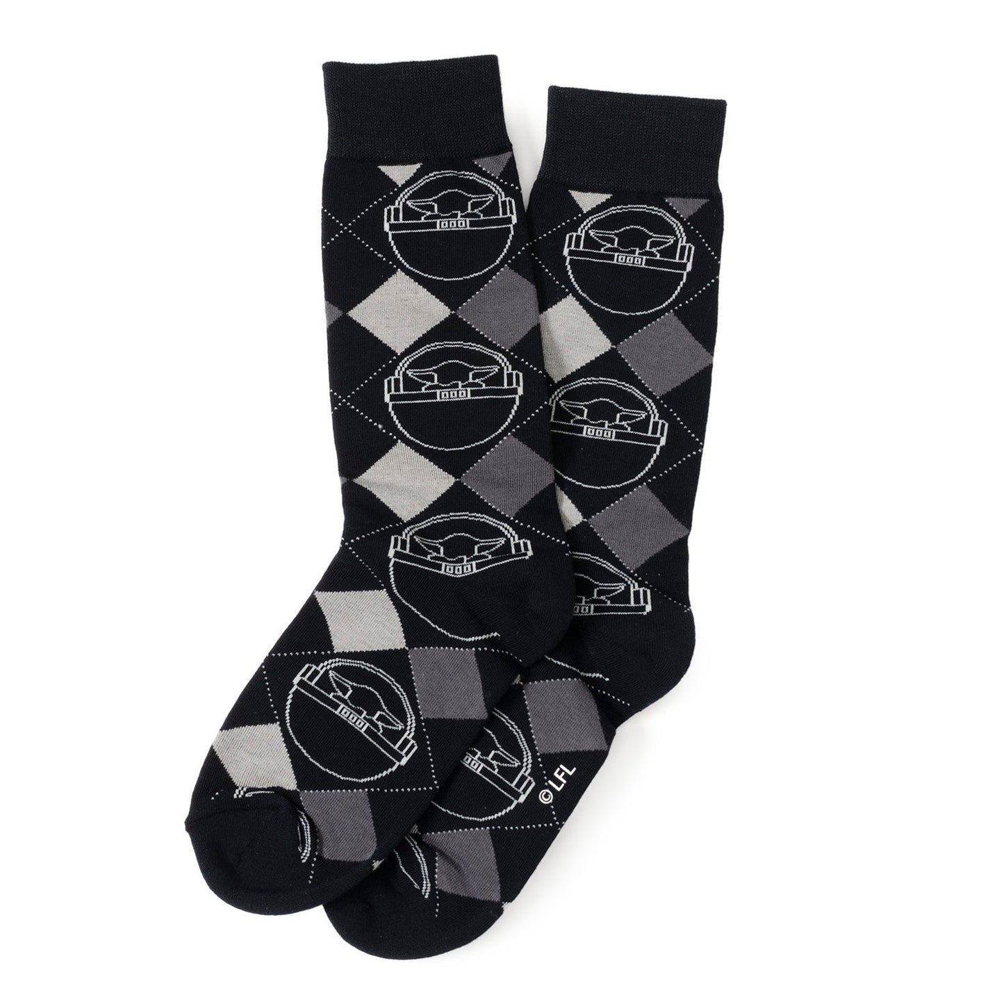 Star Wars Mandalorian 3-Pack Dress Sock and Mythosaur Lapel Pin Gift Set - Cufflinks.com - Flyclothing LLC