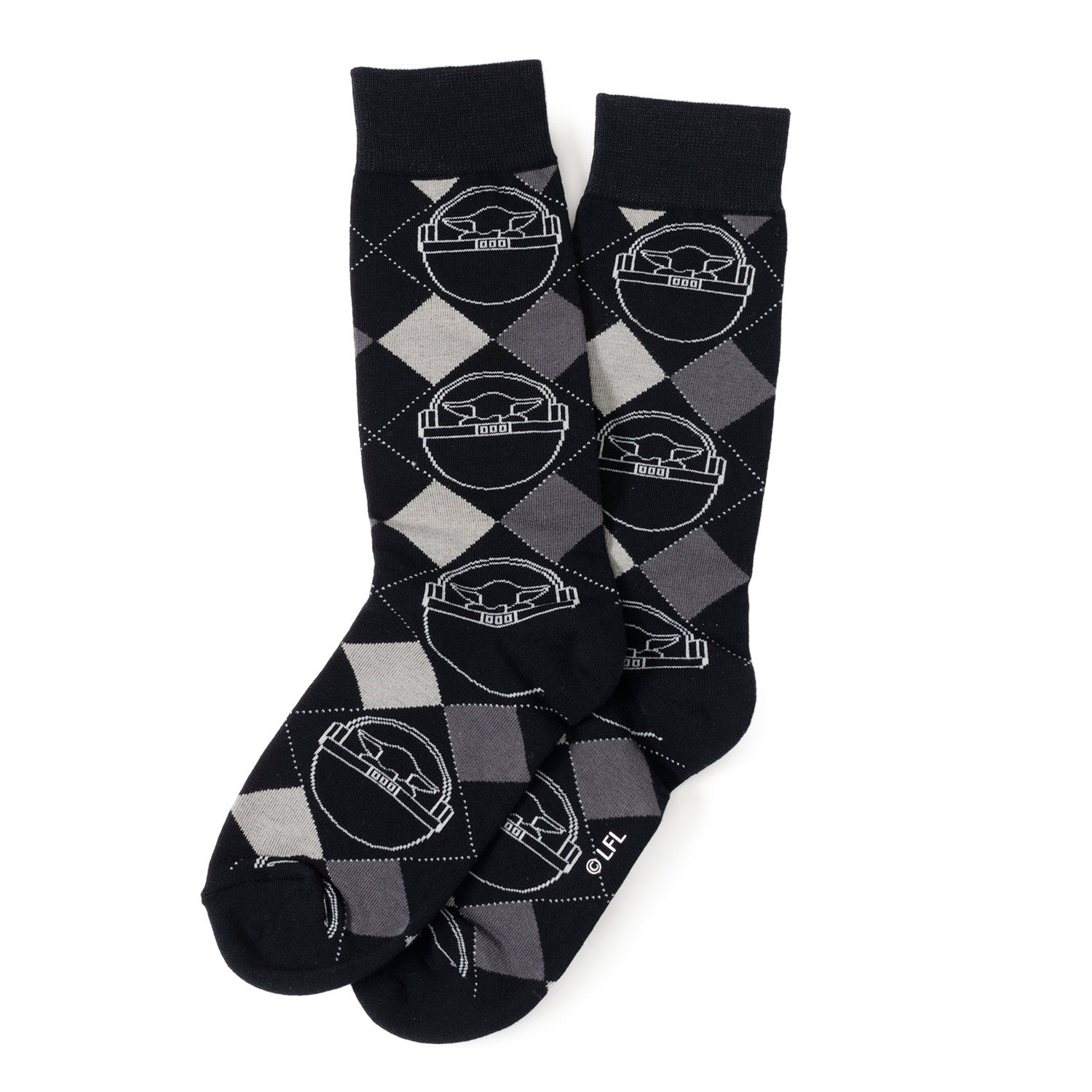 Star Wars Mandalorian 3-Pack Dress Sock and Mythosaur Lapel Pin Gift Set - Cufflinks.com - Flyclothing LLC