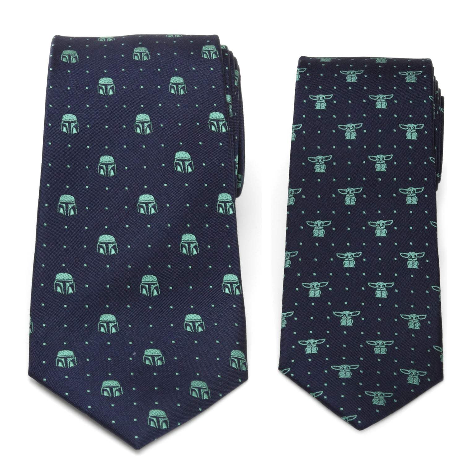 Star Wars Mandalorian and Grogu Ties Father and Son Gift Set - Cufflinks.com - Flyclothing LLC