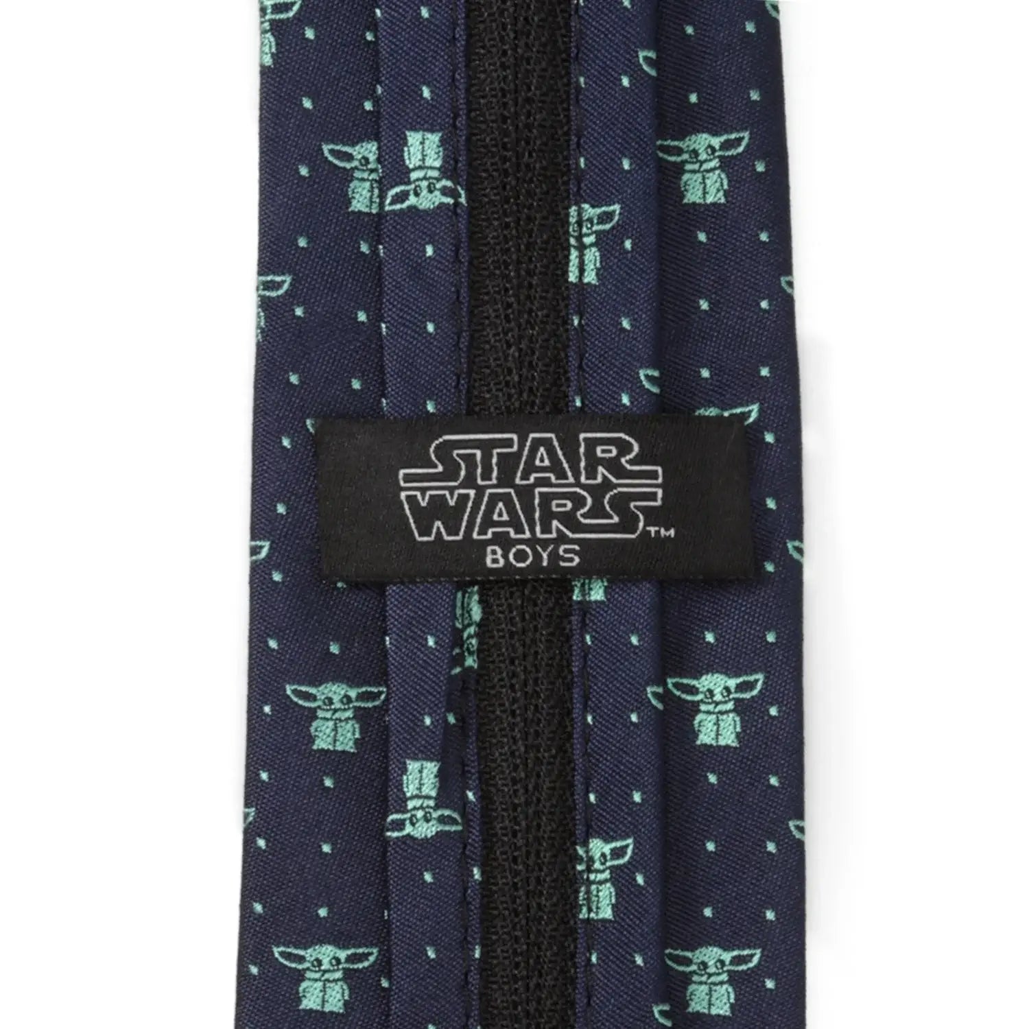 Star Wars Mandalorian and Grogu Zipper Tie Father and Son Gift Set - Cufflinks.com - Flyclothing LLC