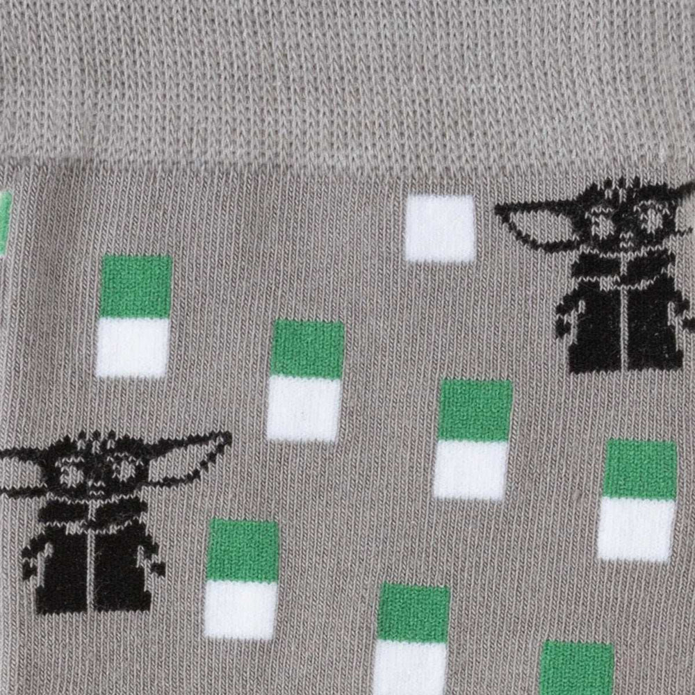 Star Wars Mandalorian and Grogu Gray Dress Socks and Lapel Pin Gift Set - Cufflinks.com - Flyclothing LLC