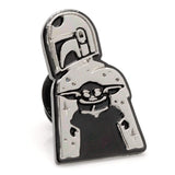 Star Wars Mandalorian and Grogu Gray Dress Socks and Lapel Pin Gift Set - Cufflinks.com - Flyclothing LLC
