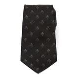 Star Wars Mandalorian Mythosaur Black Silk Tie - Cufflinks.com - Flyclothing LLC