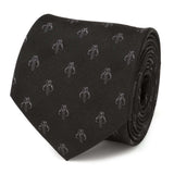 Star Wars Mandalorian Mythosaur Black Silk Tie - Cufflinks.com - Flyclothing LLC