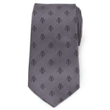 Star Wars Mandalorian Mythosaur Gray Silk Tie - Cufflinks.com - Flyclothing LLC