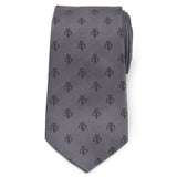 Star Wars Mandalorian Mythosaur Gray Silk Tie