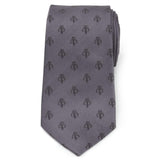 Star Wars Mandalorian Mythosaur Gray Silk Tie - Cufflinks.com - Flyclothing LLC