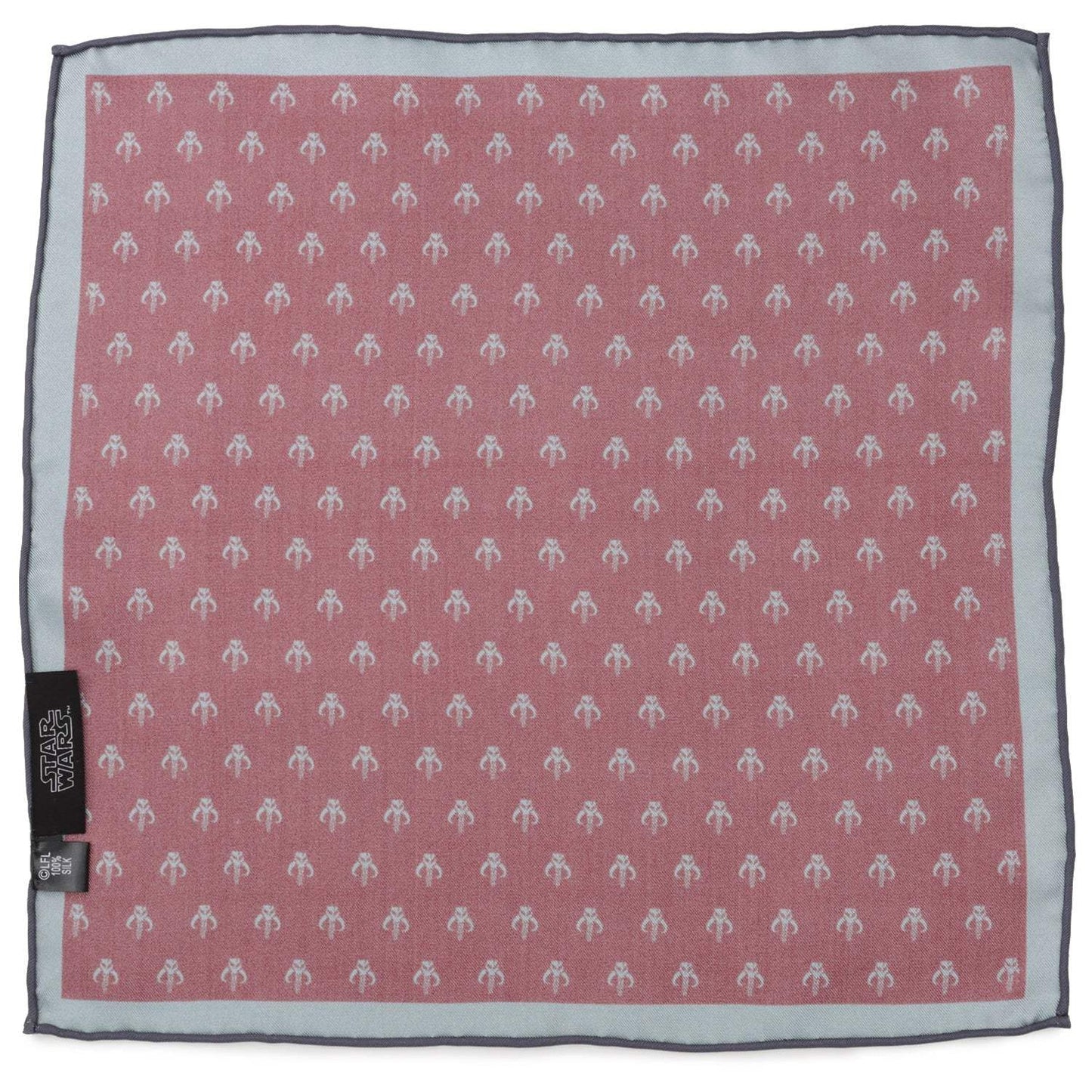 Star Wars Mandalorian Red Silk Pocket Square - Cufflinks.com - Flyclothing LLC