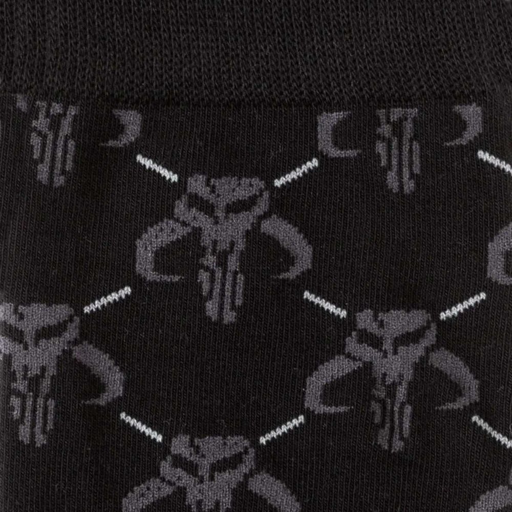 Star Wars Mandalorian Charcoal Gray Dress Socks and Mythosaur Lapel Pin Gift Set - Cufflinks.com - Flyclothing LLC