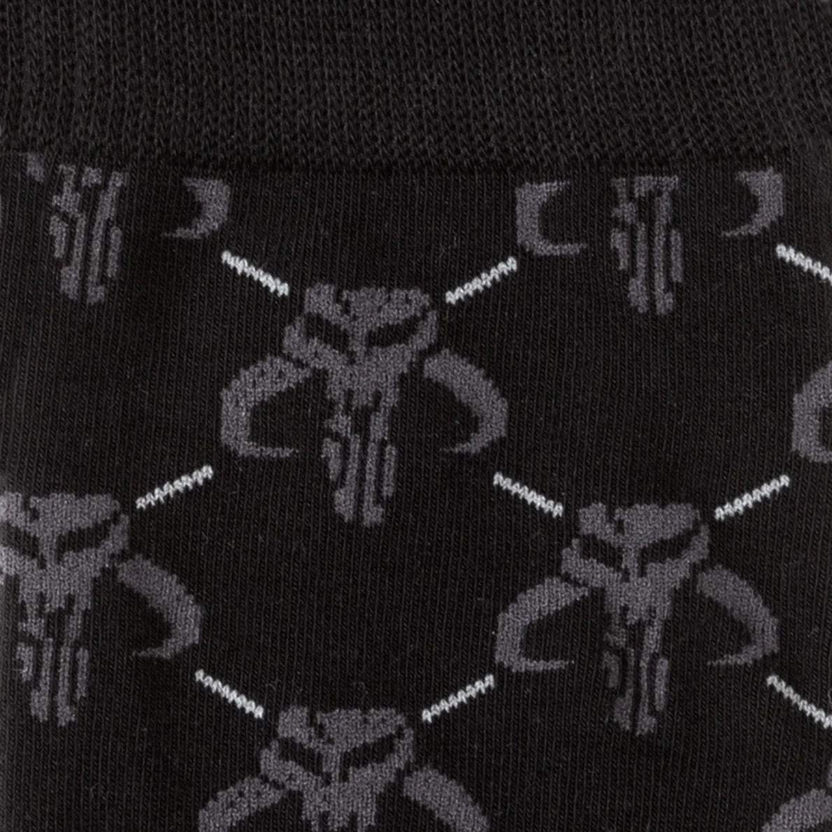 Star Wars Mandalorian Charcoal Gray Dress Socks and Mythosaur Lapel Pin Gift Set - Cufflinks.com - Flyclothing LLC
