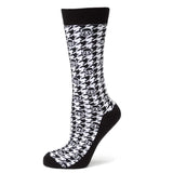 Star Wars Mandalorian Houndstooth Black and White Dress Socks and Lapel Pin Gift Set - Cufflinks.com - Flyclothing LLC