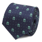 Star Wars Mandalorian Navy Dotted Tie - Cufflinks.com - Flyclothing LLC