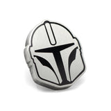Star Wars Mandalorian Navy Checkered Dress Socks and Lapel Pin Gift Set