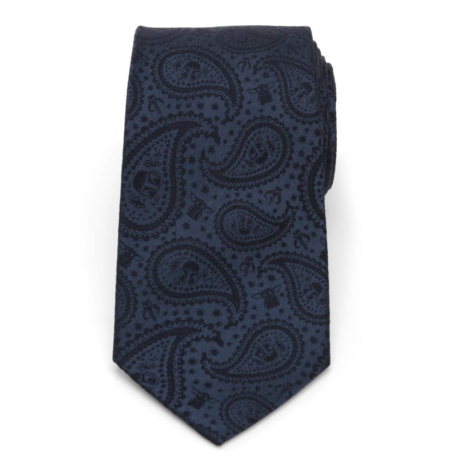 Star Wars Mandalorian and Grogu Navy Paisley Tie - Cufflinks.com - Flyclothing LLC
