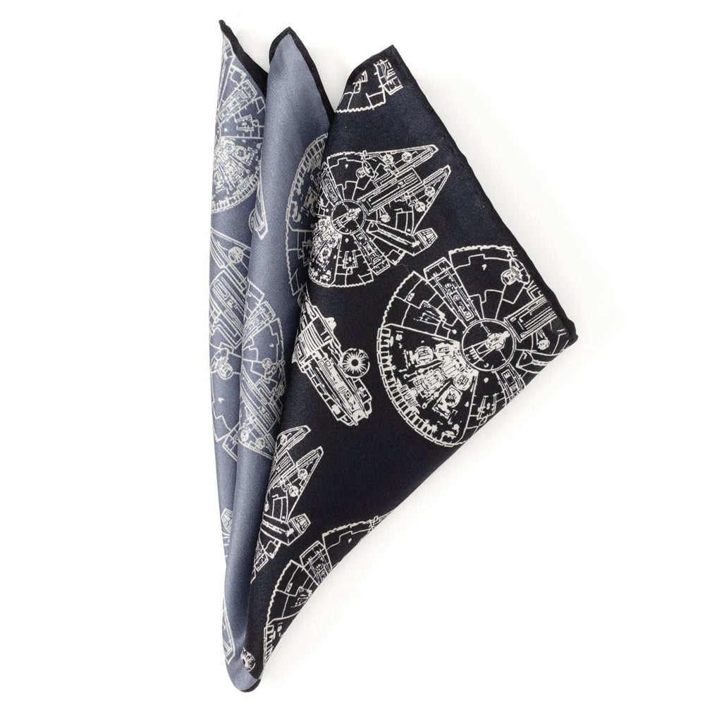 Star Wars Millennium Falcon Blue Pocket Square - Cufflinks.com - Flyclothing LLC