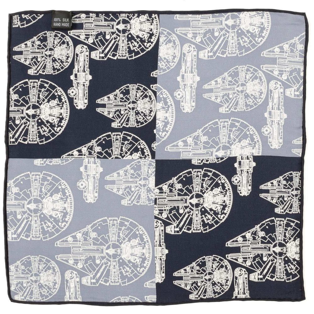 Star Wars Millennium Falcon Blue Pocket Square - Cufflinks.com - Flyclothing LLC