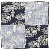 Star Wars Millennium Falcon Blue Pocket Square - Cufflinks.com - Flyclothing LLC