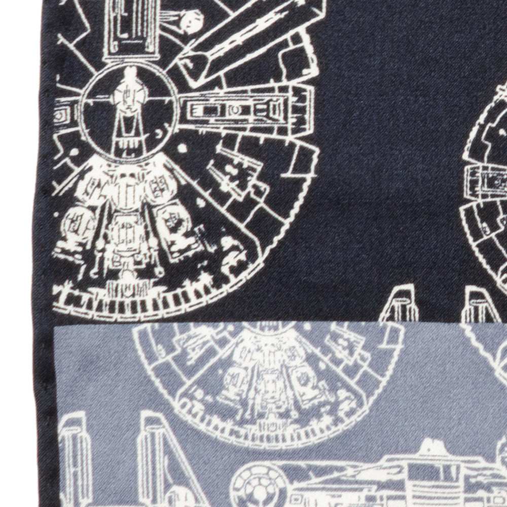 Star Wars Millennium Falcon Blue Pocket Square - Cufflinks.com - Flyclothing LLC