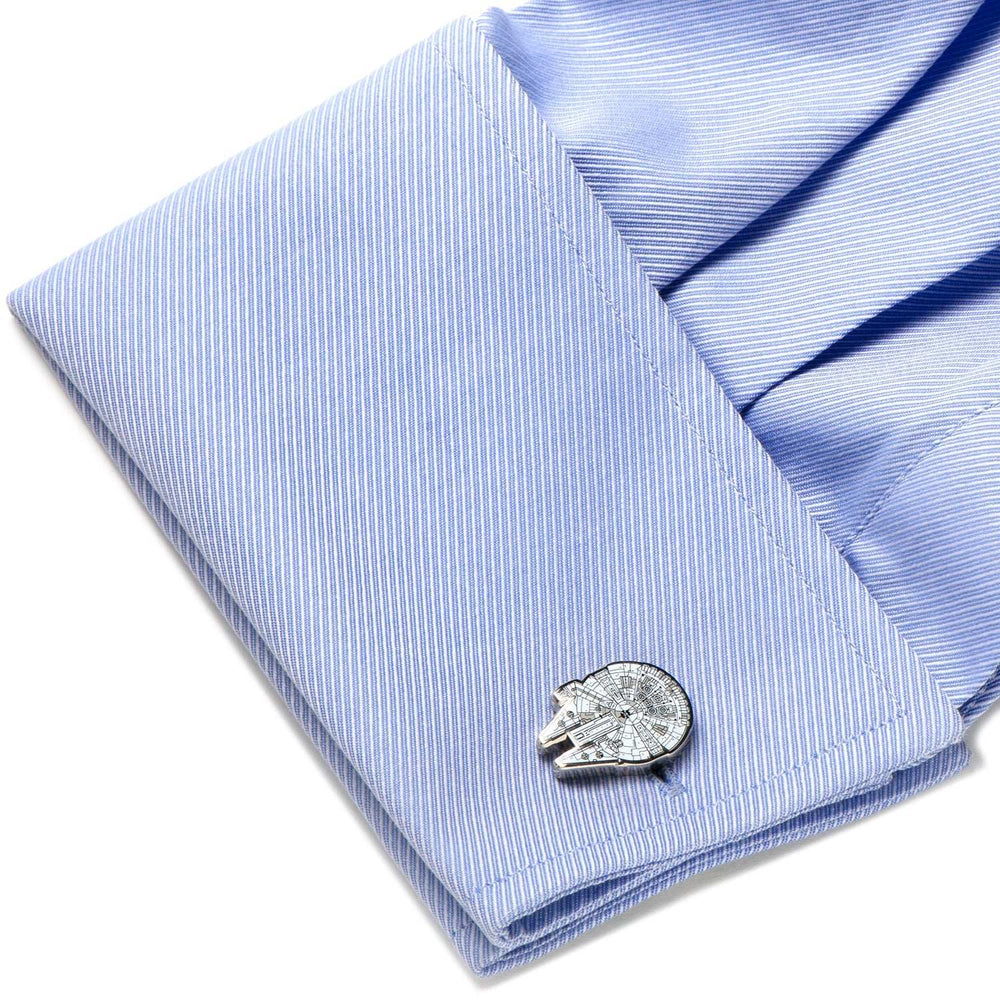 Star Wars Millennium Falcon Cufflinks - Cufflinks.com - Flyclothing LLC