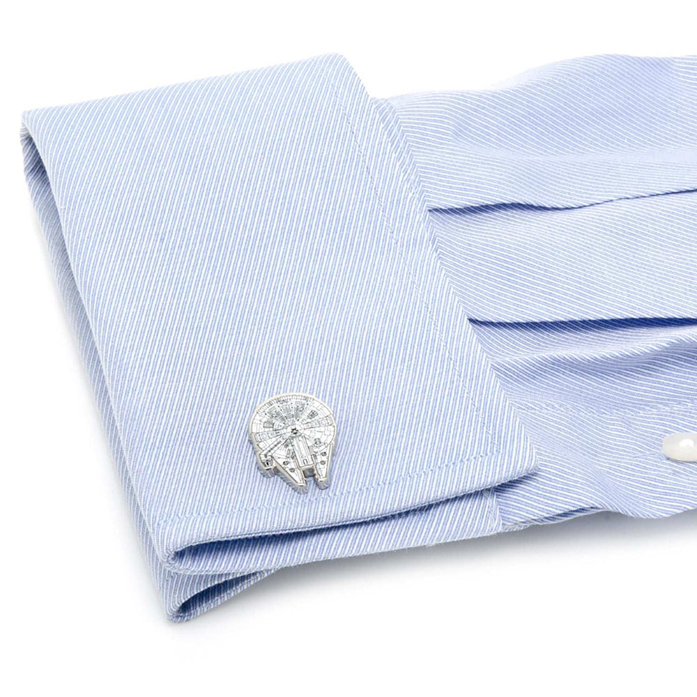 Star Wars Millennium Falcon Cufflinks - Cufflinks.com - Flyclothing LLC
