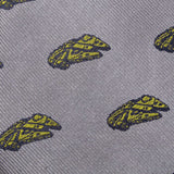 Star Wars Millennium Falcon and TIE Fighter Gray Tie - Cufflinks.com - Flyclothing LLC