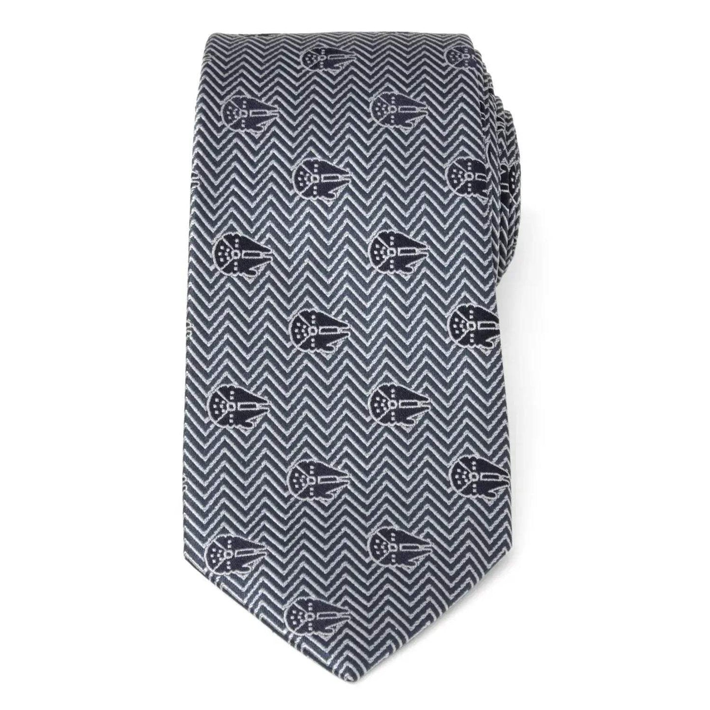 Star Wars Millennium Falcon Herringbone Tie - Cufflinks.com - Flyclothing LLC