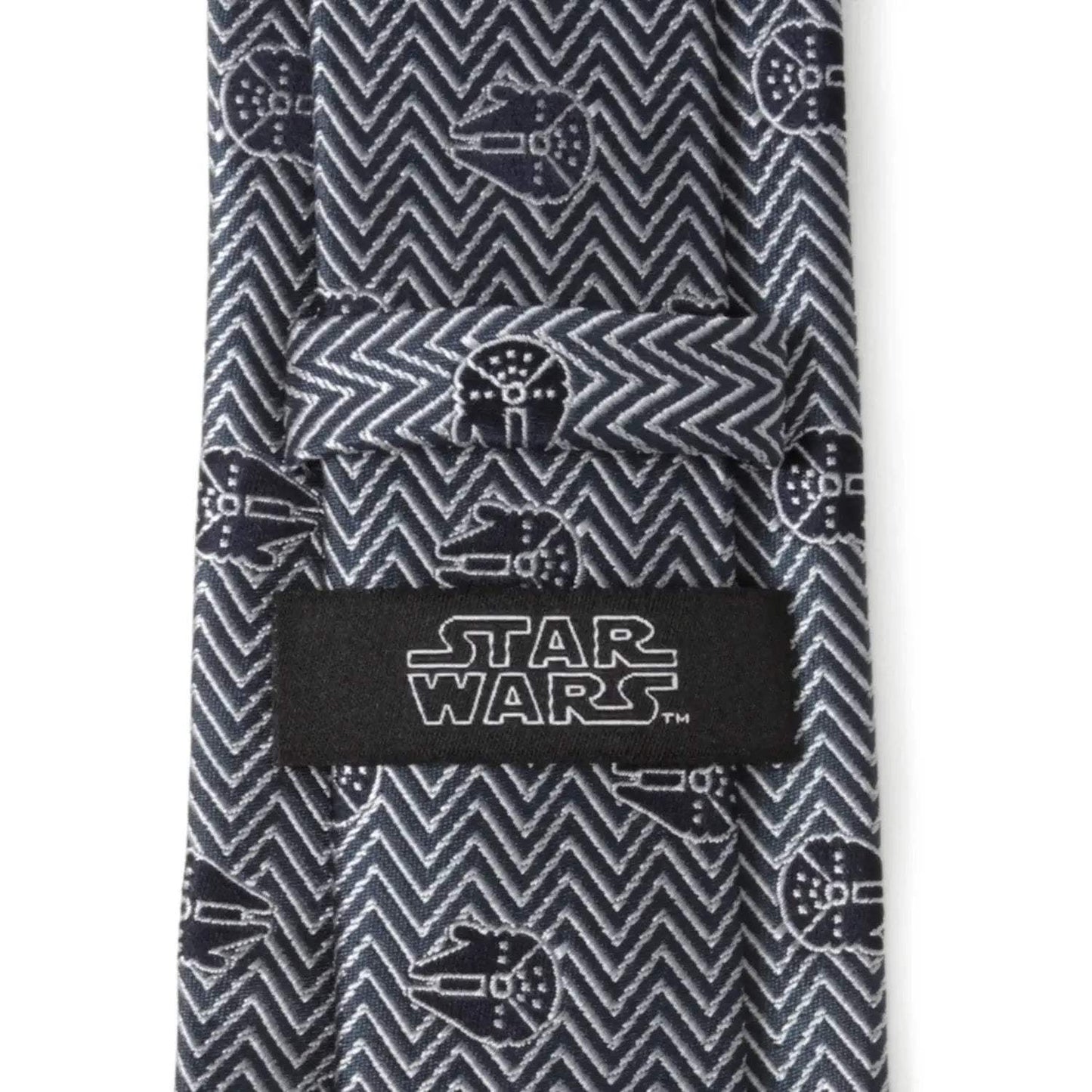 Star Wars Millennium Falcon Herringbone Tie - Cufflinks.com - Flyclothing LLC