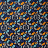 Star Wars Millennium Falcon Motif Navy Blue Tie - Cufflinks.com - Flyclothing LLC