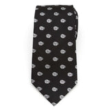 Star Wars Millennium Falcon Metallic Silver and Black Tie - Cufflinks.com - Flyclothing LLC