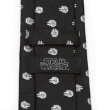 Star Wars Millennium Falcon Metallic Silver and Black Tie - Cufflinks.com - Flyclothing LLC