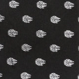 Star Wars Millennium Falcon Metallic Silver and Black Tie - Cufflinks.com - Flyclothing LLC