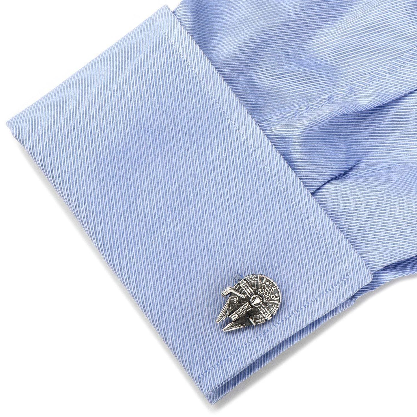 Star Wars Millennium Falcon 3D Cufflinks - Cufflinks.com - Flyclothing LLC