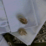 Star Wars Millennium Falcon 3D Cufflinks - Cufflinks.com - Flyclothing LLC