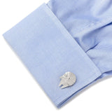 Star Wars Millennium Falcon Sterling Silver 3D Cufflinks