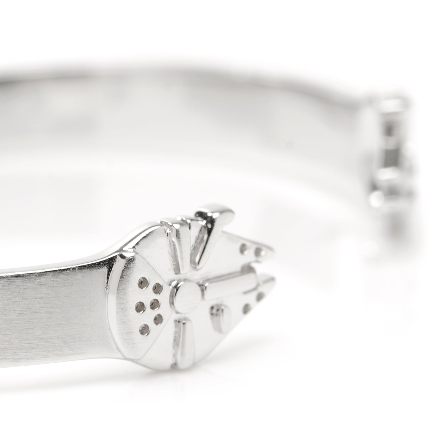 Star Wars Millennium Falcon Stainless Steel Cuff Bracelet - Cufflinks.com - Flyclothing LLC