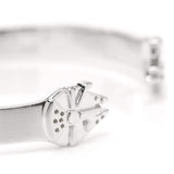 Star Wars Millennium Falcon Stainless Steel Cuff Bracelet - Cufflinks.com - Flyclothing LLC