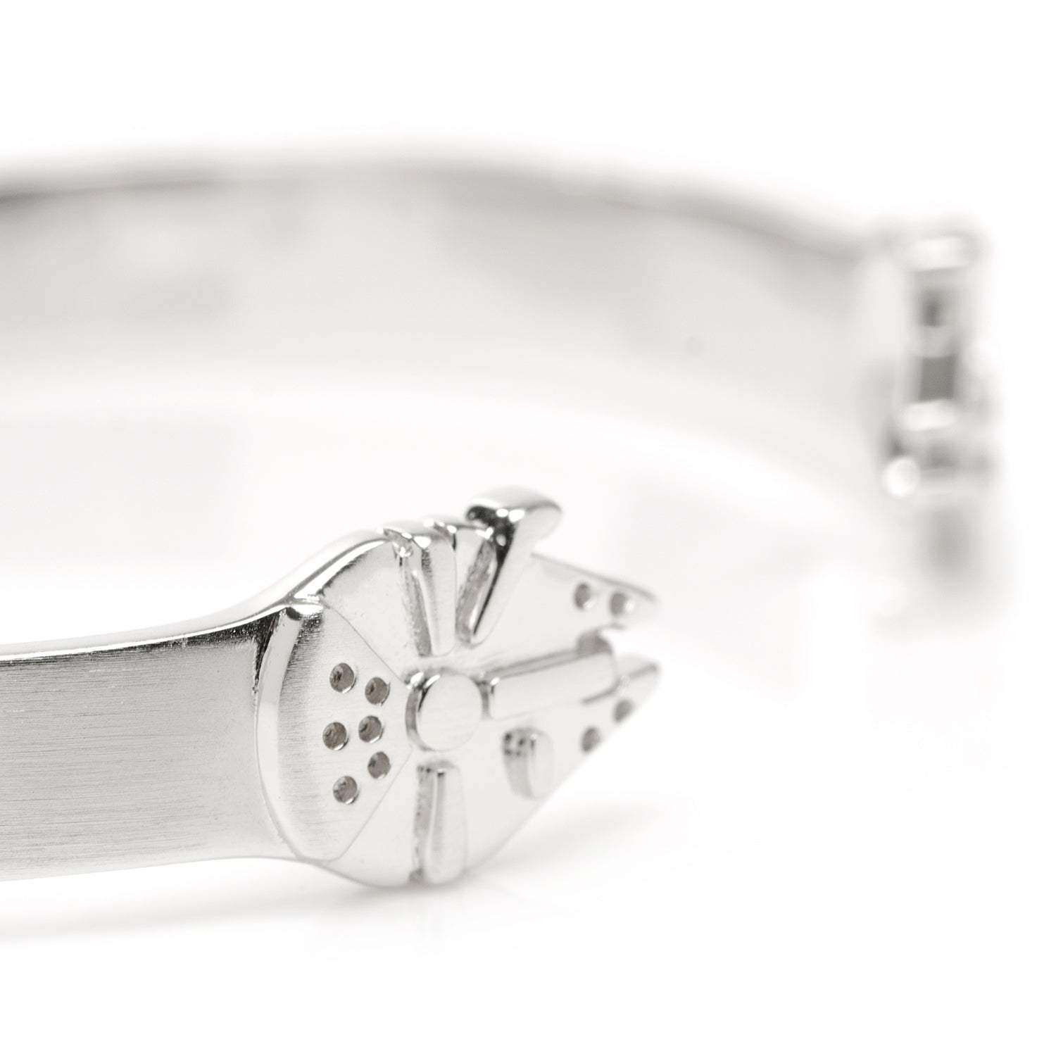 Star Wars Millennium Falcon Stainless Steel Cuff Bracelet - Cufflinks.com - Flyclothing LLC