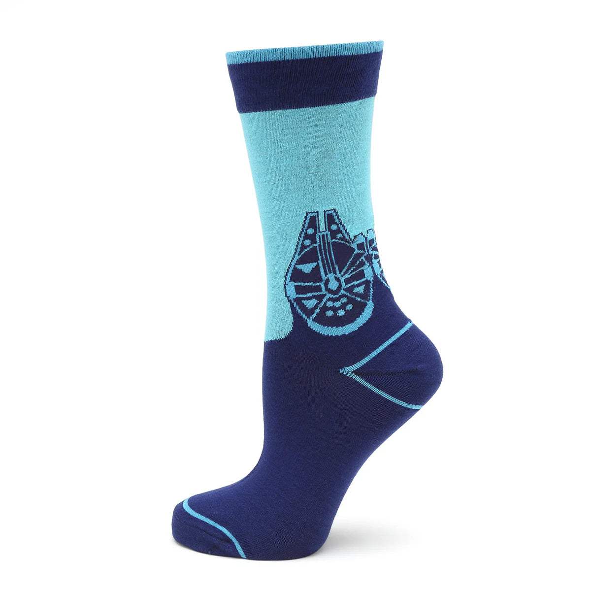 Star Wars Millennium Falcon Blue Mod Dress Socks and Rebel Crest Lapel Pin Gift Set - Cufflinks.com - Flyclothing LLC