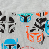 Star Wars Mandalorian and Mythosaur Multicolored Gray Dress Socks and Lapel Pin Gift Set - Cufflinks.com - Flyclothing LLC
