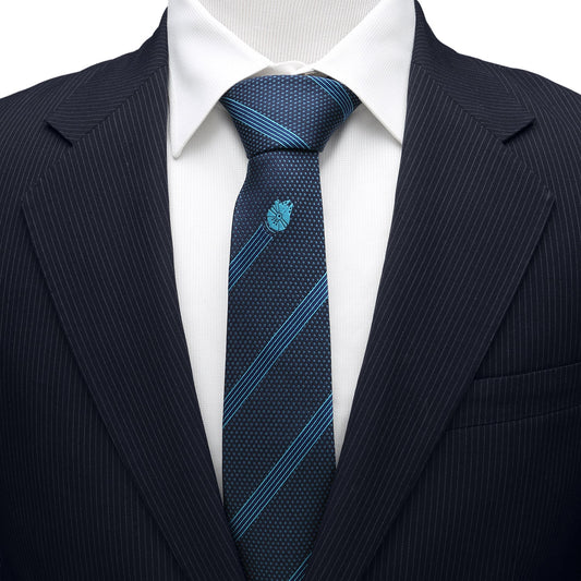Star Wars Millennium Falcon Blue Striped Tie