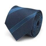 Star Wars Millennium Falcon Blue Striped Tie - Cufflinks.com - Flyclothing LLC