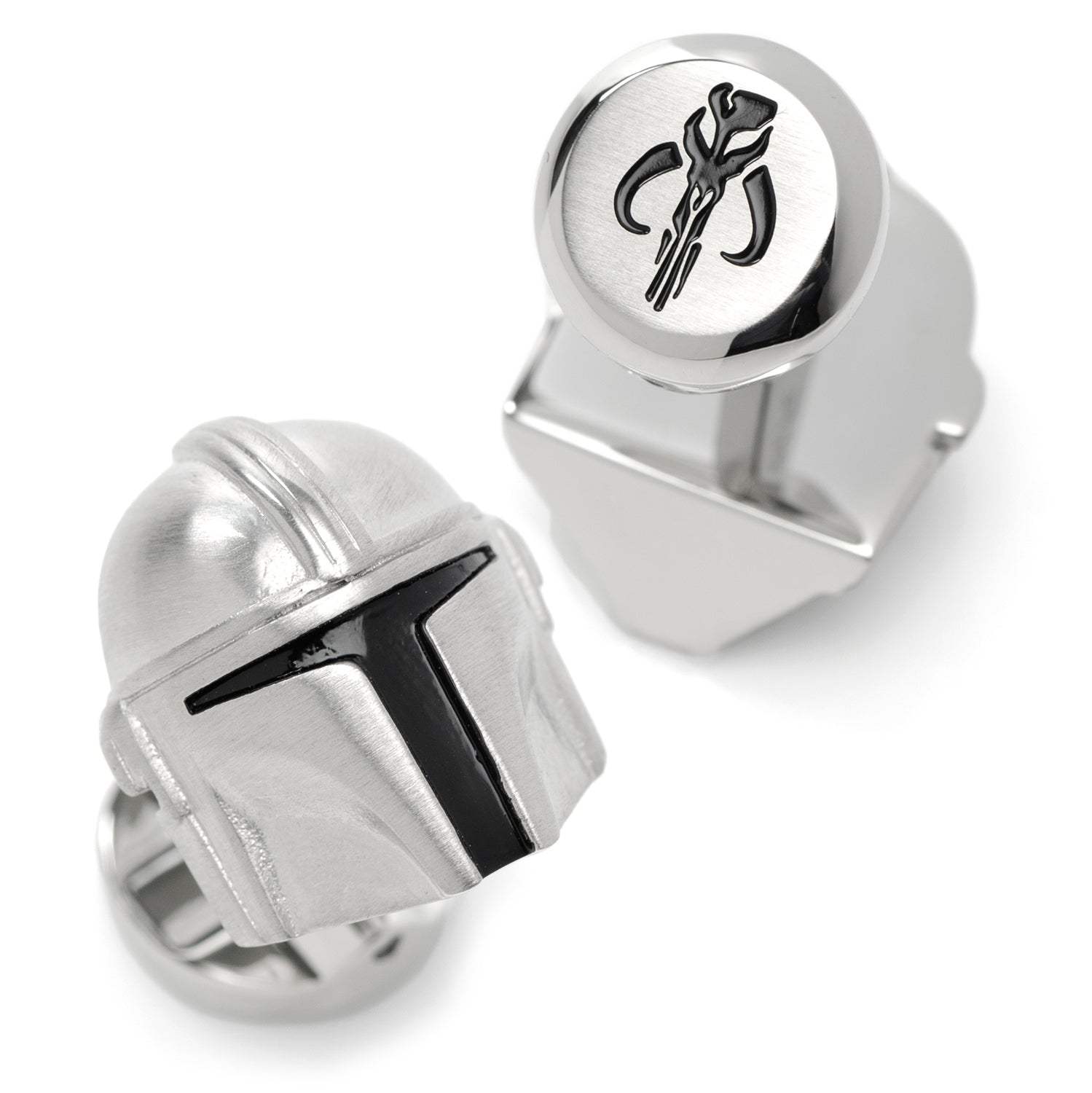 Star Wars Mandalorian 3D Cufflinks - Cufflinks.com - Flyclothing LLC