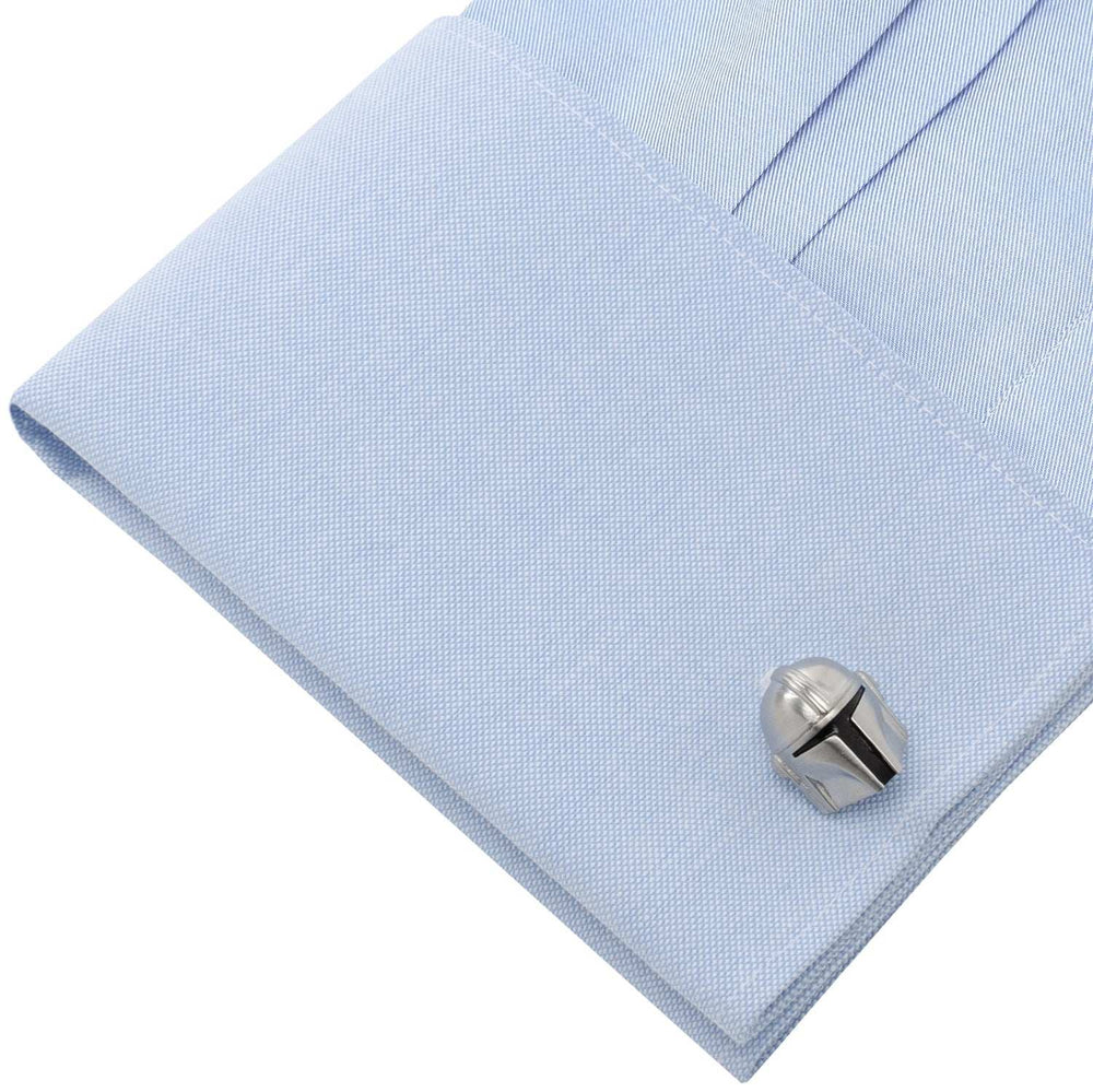 Star Wars Mandalorian 3D Cufflinks - Cufflinks.com - Flyclothing LLC