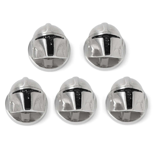 3D Mandalorian Helmet Studs - Cufflinks.com - Flyclothing LLC