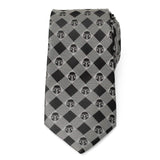 Star Wars Mandalorian Black and Gray Plaid Tie - Cufflinks.com - Flyclothing LLC