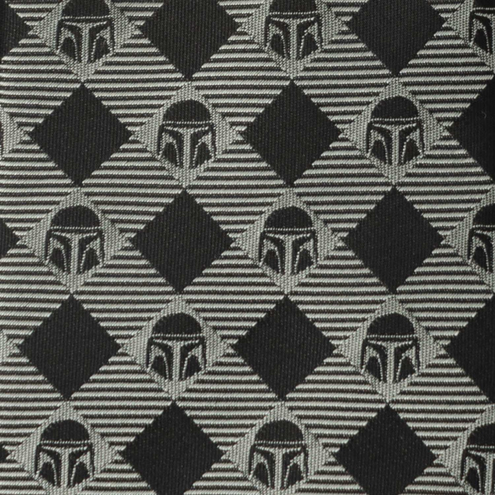 Star Wars Mandalorian Black and Gray Plaid Tie - Cufflinks.com - Flyclothing LLC