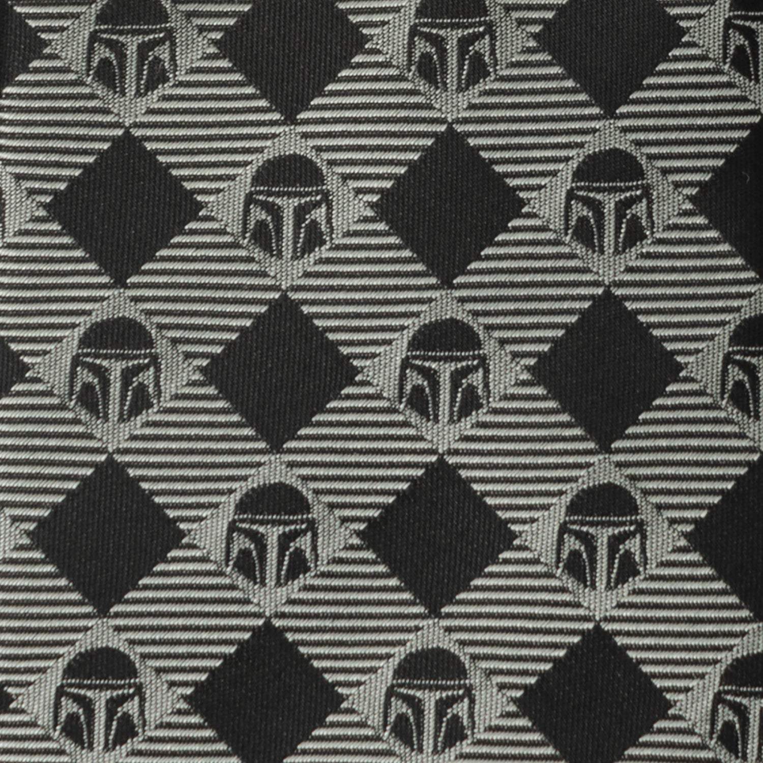 Star Wars Mandalorian Black and Gray Plaid Tie - Cufflinks.com - Flyclothing LLC