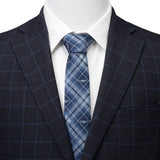 Star Wars Grogu Blue Plaid Tie
